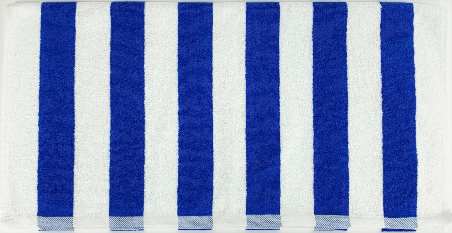 Cabana Beach Towels - Large 30 x 70 Inch Striped Cotton — She la la